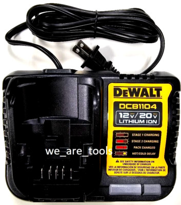Dewalt DCB1104 Battery Charger 12 & 20 Volt 4 Amp 12V 20V For Drill, Saw Tools