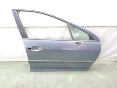 Porte Avant Droit Pour Peugeot 407 Phase 1 - Occasion Bon état, Couleur Gris, Référence 9004AQ, Garantie 12 Mois