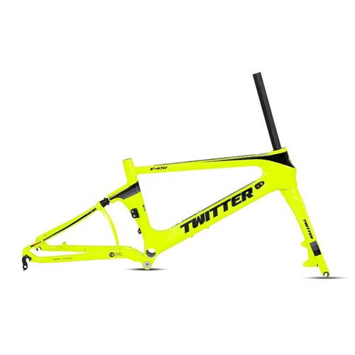 55.9cm Scheibenbremse Interne Führung Carbon Faser BMX Faltrad Rahmensatz