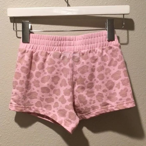 Converse Shorts girls size 10/12 Pink Leopard comfy lounge active - Picture 2 of 5
