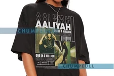 Aaliyah 1996, Aaliyah tour Gift for men women unisex t shirt Black VINH0191