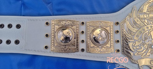 TNA World Heavyweight wrestling Championship Belt Adult Size 4mm Zinc - Picture 12 of 36