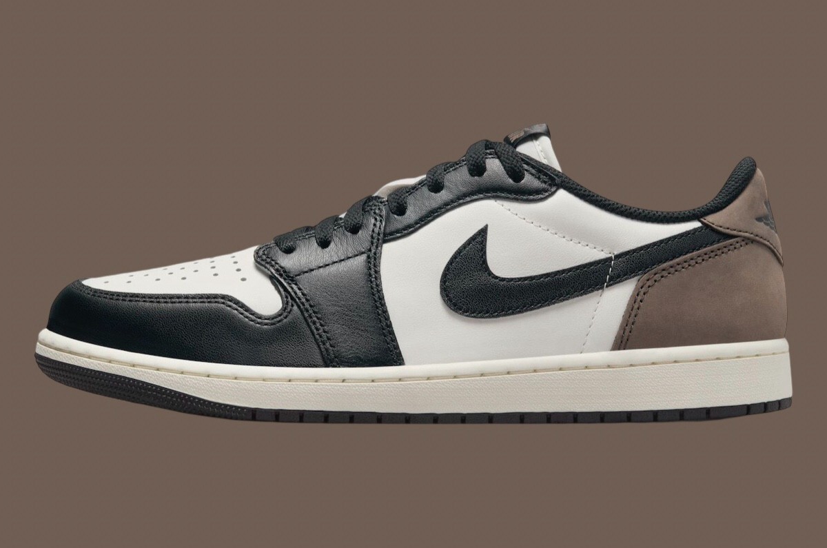 Nike Jordan 1 Retro Low OG Mocha Black White Men GS Size IN