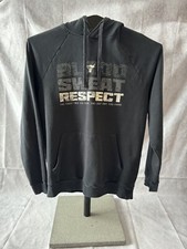 Under Armour Project Rock Blood Sweat Respect Black Hoodie Sweatshirt Mens Small