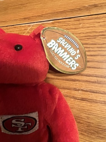 Salvinos Bammers Beanie Babies #16 Joe Montana SF 49ers Super Bowl NFL - Picture 4 of 5
