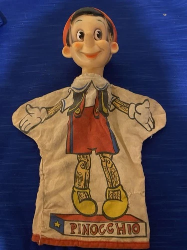 Walt Disney Pinocchio Vintage Ohio Art  Tin Tea Set 1939 Plates Cups Teapot Tray