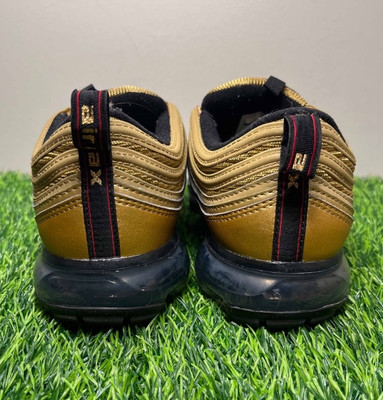 Nike Air VaporMax 97 Metallic Gold Men's Size 9.5 Sneakers w/ Box