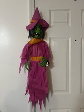 Hyde Eek Halloween WitchGhoul Animated Light Sound Hanging Decoration 42 Inch