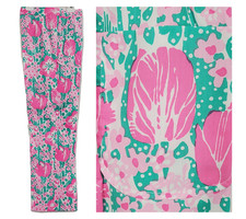 Vtg Lilly Pulitzer Pant Wide Leg Garden Patch Pocket Tulip Floral Pink 12 NOS