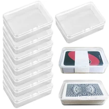 Plastic Playing Card Box Card Game Storage, 3.74 × 2.56 × 1.02 inch Case Cards