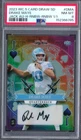 Drake MAYE 2023 Wild Card Draw Rainbow Jack #'d 1/1 AUTO RC NEW ENGLAND PSA 8!