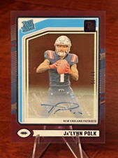 2024 Clearly Donruss Ja'Lynn Polk Rated Rookie Auto Purple Patriots #'d /75
