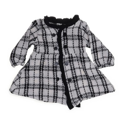 Shein, Mantel, Mädchen, Größe: 74, Schwarz/Weiß, Polyester, Tweed #YsQ