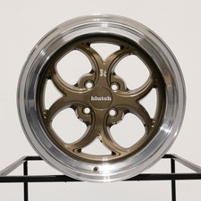 4-new 16 Klutch Sl2 Wheels 16x8 4x100 15 Bronze Machined Lip Rims 73.1