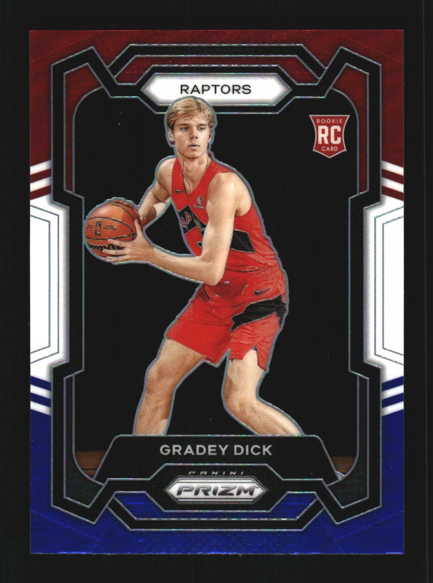 Gradey Dick 2023-24 Panini Prizm Prizms Red White and Blue #134 RC