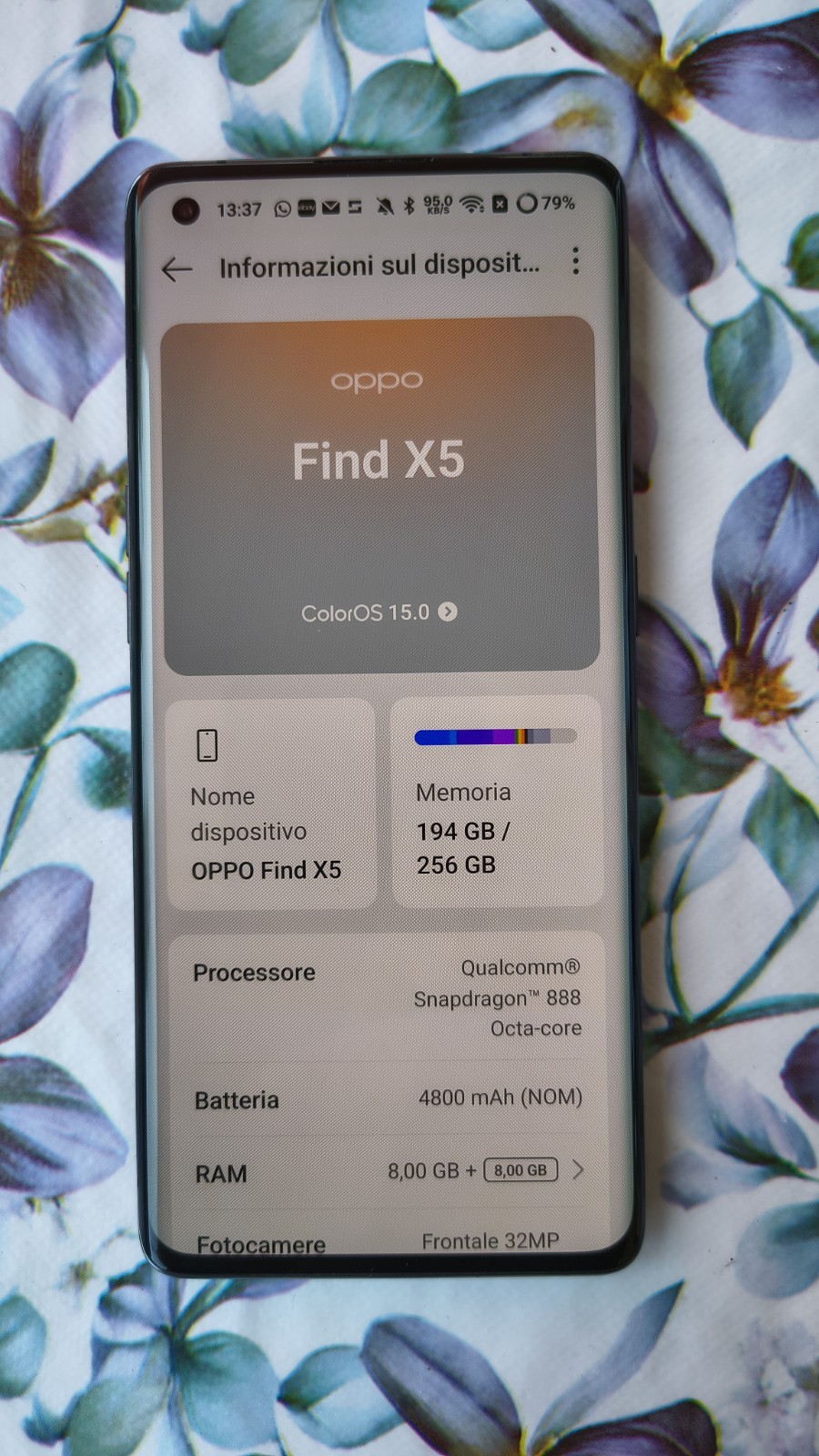OPPO Find X5 - 256GB - Nero (Dual SIM)