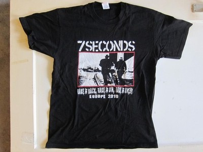 7 Seconds - Tshirt - Europe 2010 Tourshirt Grösse L