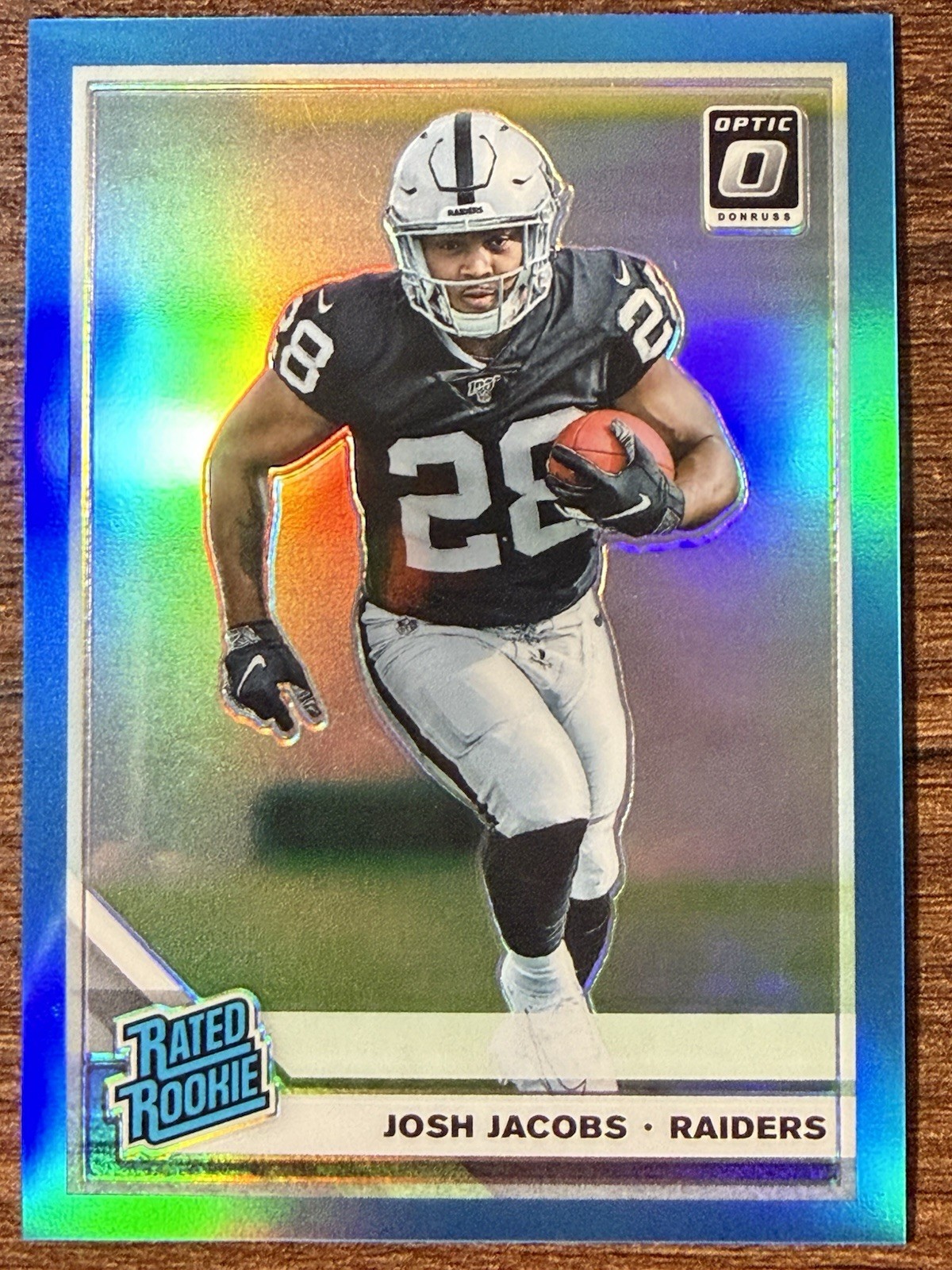 Josh Jacobs Panini Donruss Optic #158 Aqua