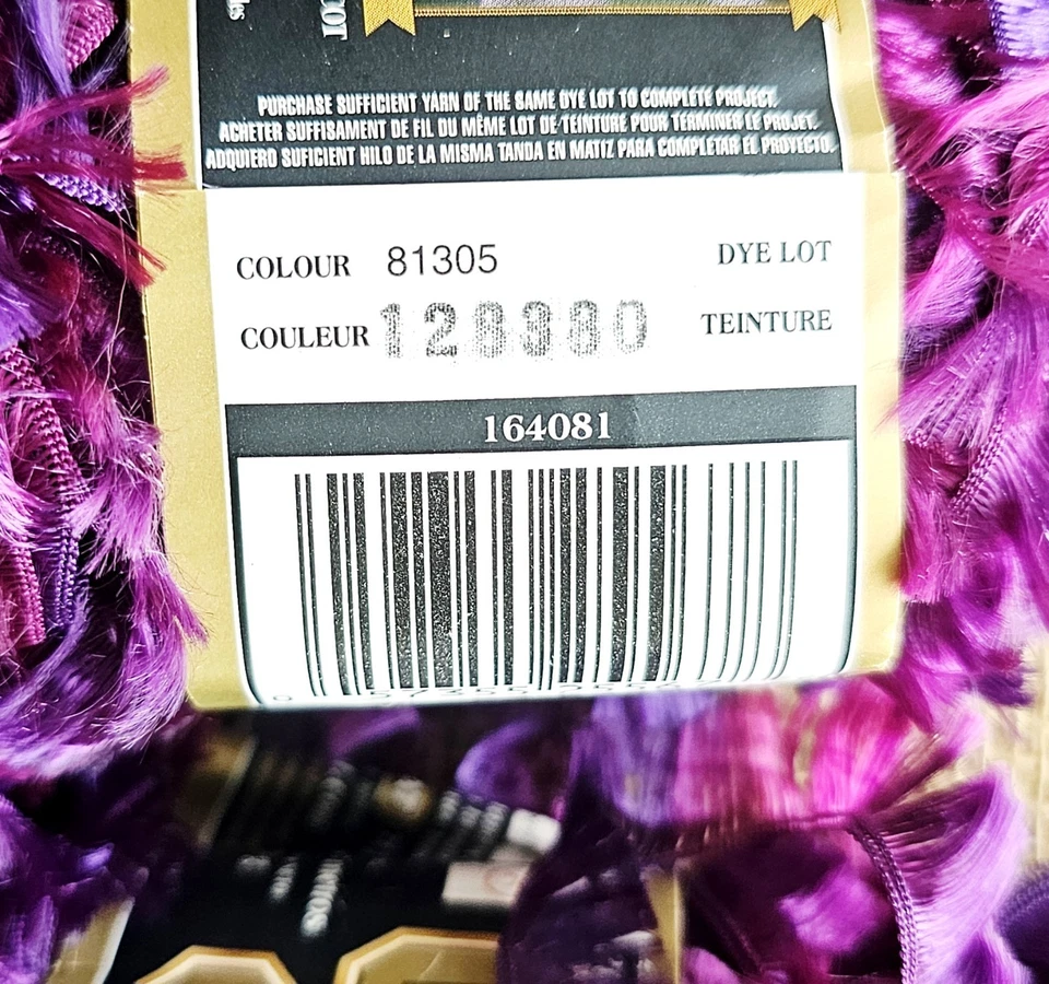 Lot Of 10 Bernat Boa Yarn Skeins #81305 Parrot Color 50 Gram - Image 4 of 4