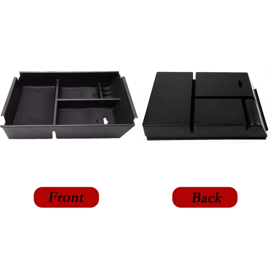 Fit for 2009-2013 Ford F-150 Center Console Storage Box Organizer Tray Black Foto 3 de 4