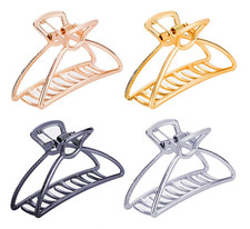 4 Pack Large Metal Hair Claw Clips for Women Thick Hair Non-Slip Hair Clamp
