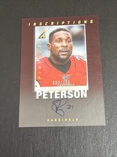 2020 Panini Pinnacle Patrick Peterson Inscriptions ON CARD AUTO /100 Cardinals