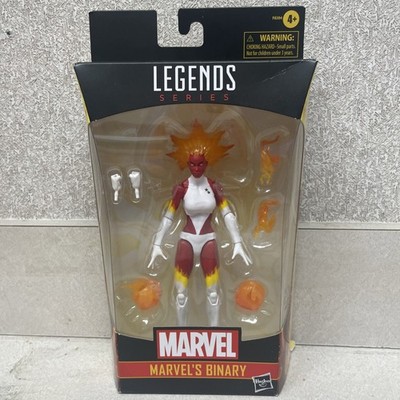 Marvel Legends Series 6-Inch Binary Figure with Premium Design and 6 Accessories