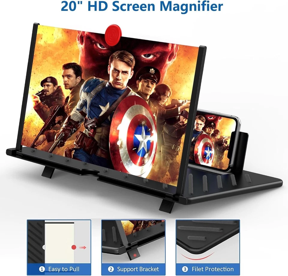 Foldable Phone Projector Stand, 20" Black - Image 4 of 4