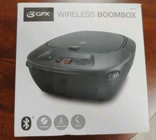 GPX Bluetooth Boombox BCB117B CD Player AM/FM Radio, New