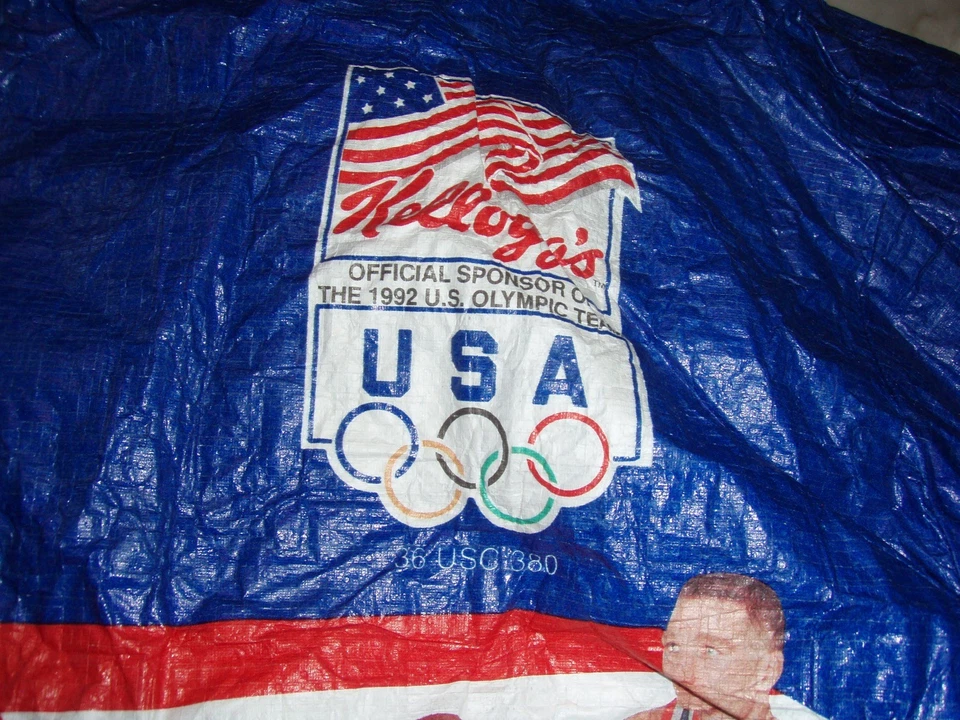 vintage 1992 Kelloggs USA US Olympic dream Team Basketball Tyvek JACKET S - Image 3 of 4