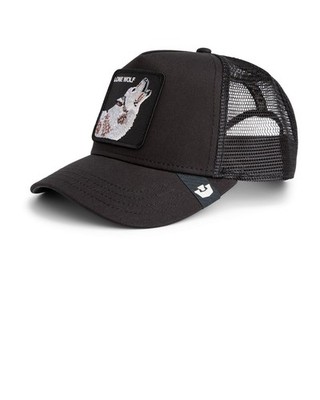  Goorin Bros Mütze Mütze Hat Unisex LONE WOLF TRUCKER Schwarz 