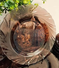 Duralex Rivage Amethyst Purple Swirl Salad Plates France Set/4