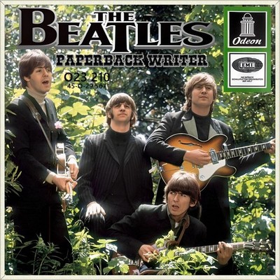 Repro Photo THE BEATLES Paperback Writer O 23 210 ODEON 7'' Single Size 18x18cm