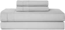 Full Sheets Set 4 Piece Cooling Sheets with 2 Pillowcases Soft Microfiber Hypoal