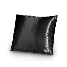 Euro Pillow Cover with zipper 26x26 - Black Bridal Satin - sold per piece