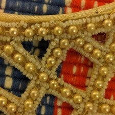 Antique Vintage hair piece accessory lot of 3 lace pearl bridal