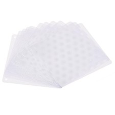 12pcs 120mm Computer Fan Filter Grills PVC Mesh Dustproof Case Cover White