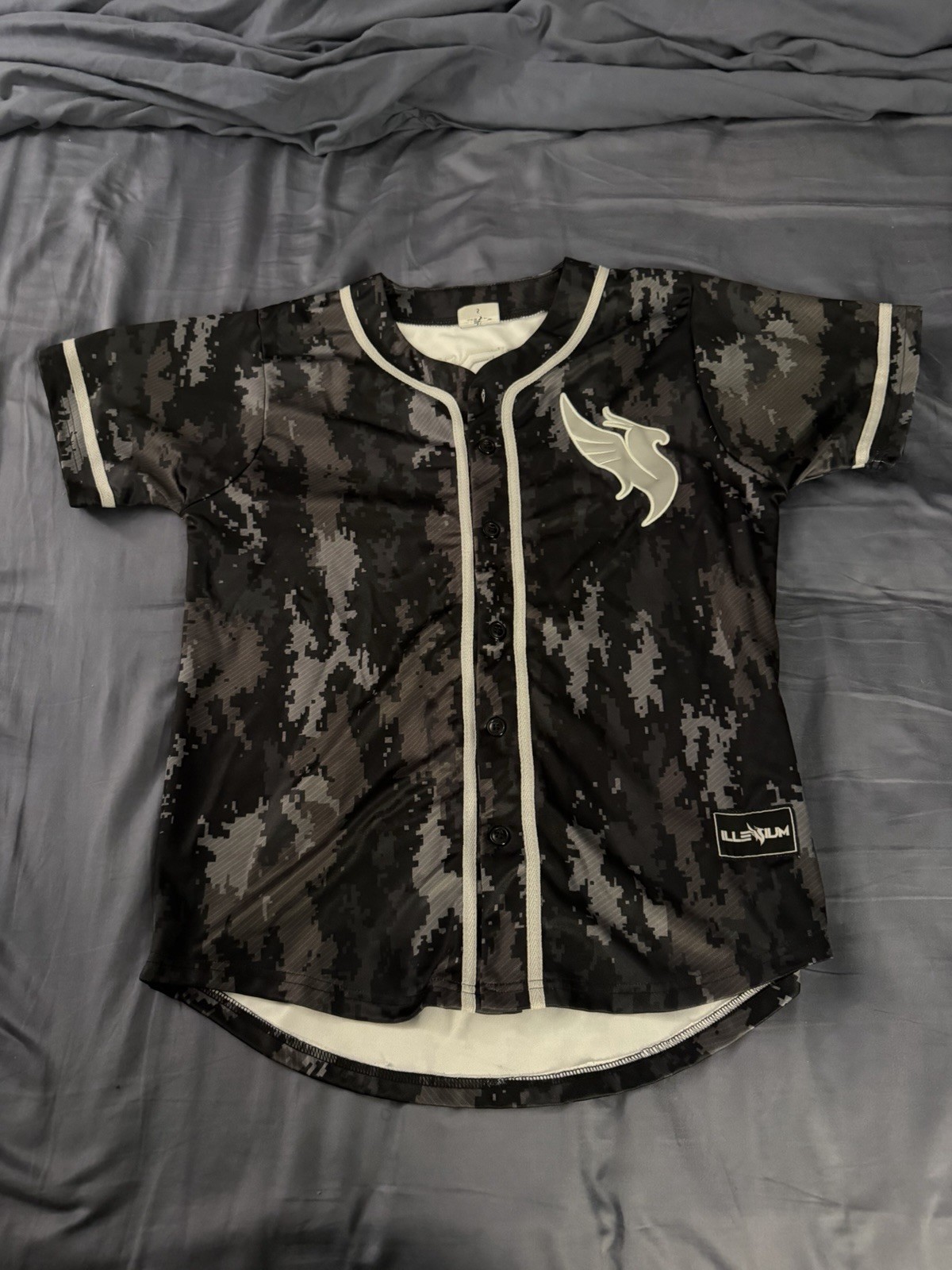 Illenium Camouflage Reflective Baseball Jersey Si… - image 2