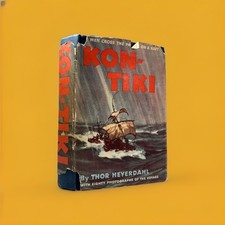 KON-TIKI by THOR HEYERDAHL 1950 FIRST EDITION "A" HC/Dj