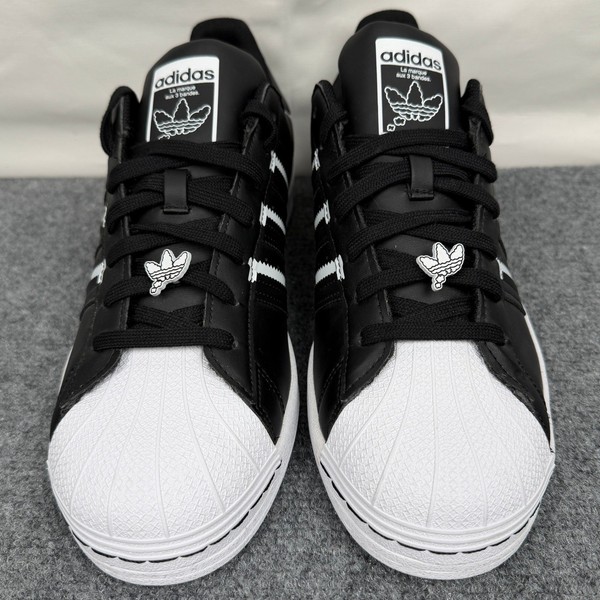 Adidas Superstar GX5275 Raro Negro Blanco Nube Gráfico Casco Punta Tenis Hombre 12 4