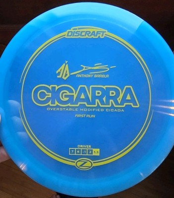 Discraft Cigarra FIRST RUN Z Line Anthony Barela Baby Blue/Yellow Stamp 173-174!