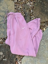 Nike Women  s High Waisted Relaxed Fit Fleece Sweatpants Joggers Pink Size S