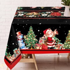 Christmas Tablecloth 60 120 Inch, Christmas Table Decorations Table Cloth for...