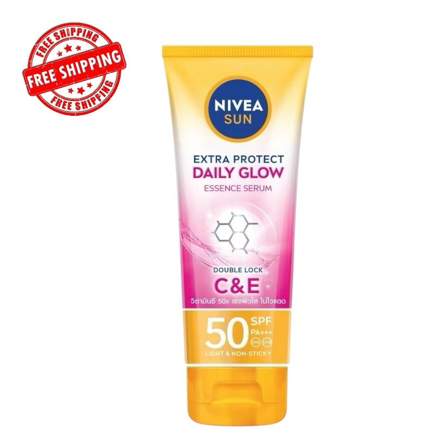 NIVEA Daily Glow Essence Serum SPF50 PA+++ 70ml Free Shipping