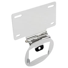 HogWorkz Chrome License Plate Relocation Mount HW131741