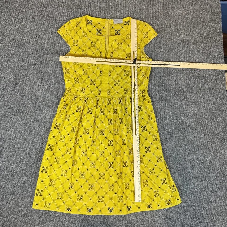 Vestido Mantu Mujer 44 Encaje Ojales Hecho en Italia Seda Forrado Manga Gorra Elegante Foto 4 de 4