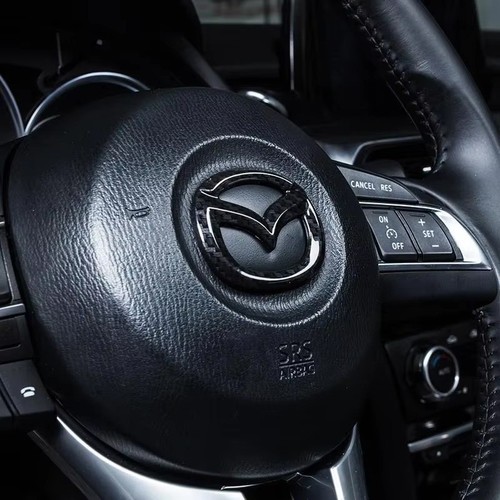 Steering Wheel Decor ABS Emblem Cover Sticker for Mazda CX5 CX9 RX7 MX5 CX3 CX7* - Afbeelding 3 van 13