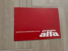 Alfa Romeo Libretto Pronto Alfa Nuovo Originale Vintage Anni Ottanta 