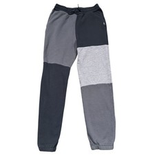 Abercrombie Kids Color Block Sweatpants Joggers Size 13 14 Black Gray