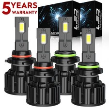For Gmc Sierra 1500 1999-2006 9005 9006 4x Led Headlights Combo Bulb 6000k F15qc For Gmc Sierra 1500 1999-2006 9005 9006 4x Led Headlights Combo Bulb 6000k F15qc